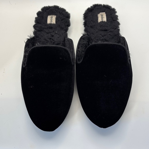 Birdies Shoes - Birdies The Phoebe Black Faux Fur
